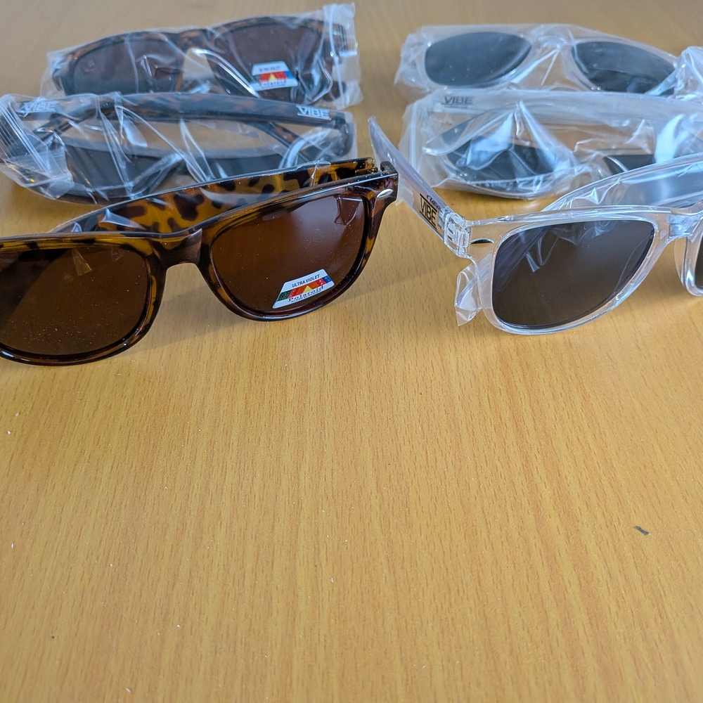 Stylish Kids Sunglasses Set - Brown and Clear